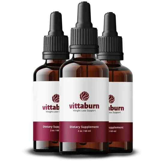 VittaBurn weight loss support dietary supplement drops, 2 oz bottles